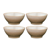 Bonna China Earth dia.4.75" h:2.25" 10 oz. Round Brown Porcelain Bowl (Set of 4)